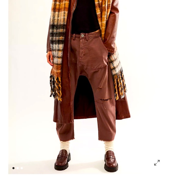 OneTeaspoon Sinners Drop Crotch Boyfriend Pants bet you didn’t think I had this - Picture 3 of 5